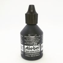 Ink for refill, woodhandles and most selfinkers, 35 ml Black