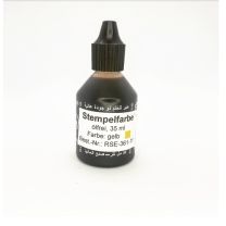 Ink for refill, woodhandles and most selfinkers, 35 ml Yellow